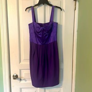 Dolce & Gabbana Purple mix material bustier dress. Size 46